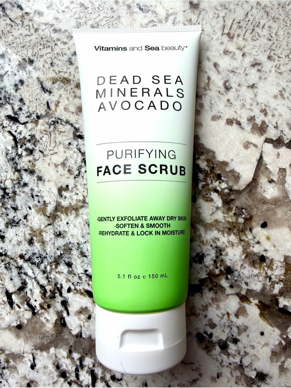 Vitamins & Sea Beauty_Dead Sea Minerals Avocado Purifying Face Scrub 5.1 oz